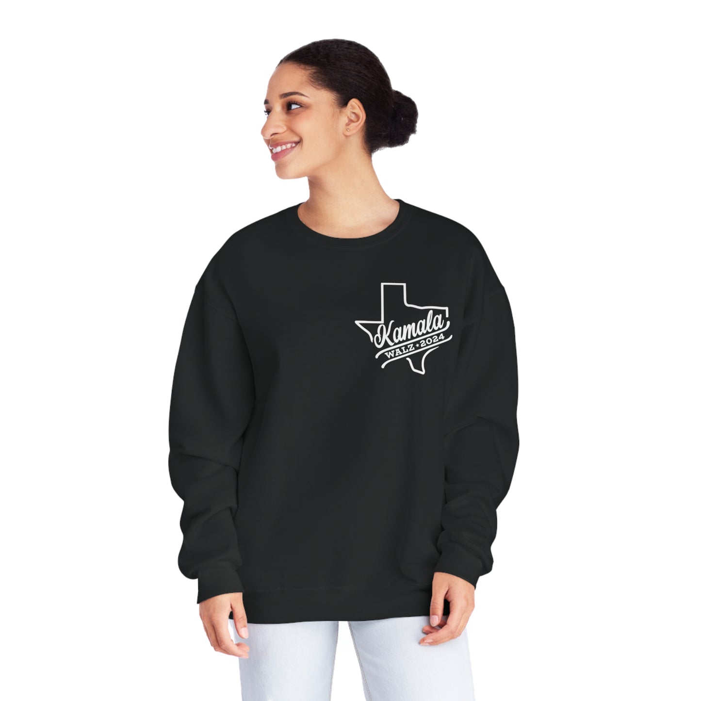 Kamala Across Texas/ Vote Like a Mother Unisex NuBlend® Crewneck Sweatshirt