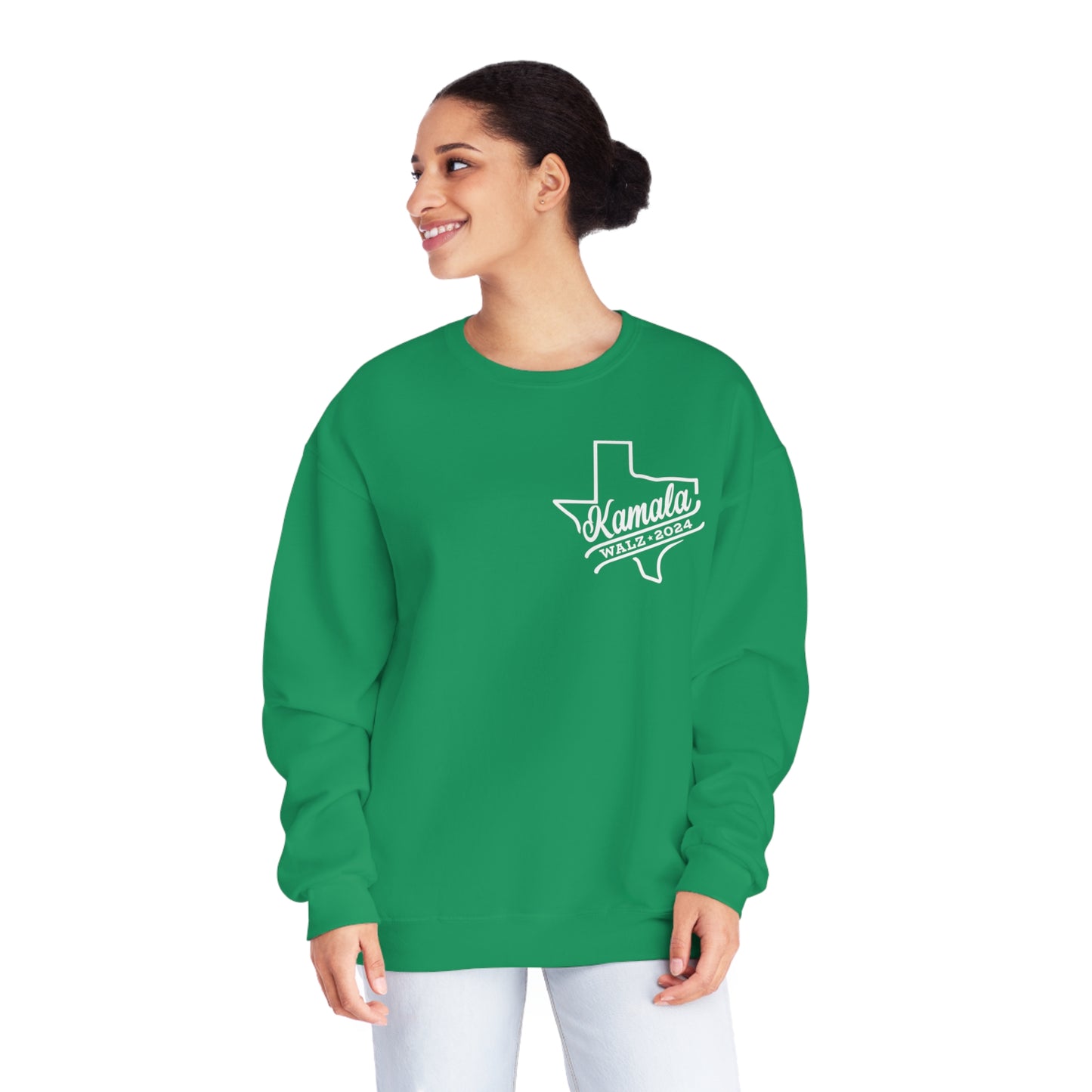 Kamala Across Texas/ Vote Like a Mother Unisex NuBlend® Crewneck Sweatshirt
