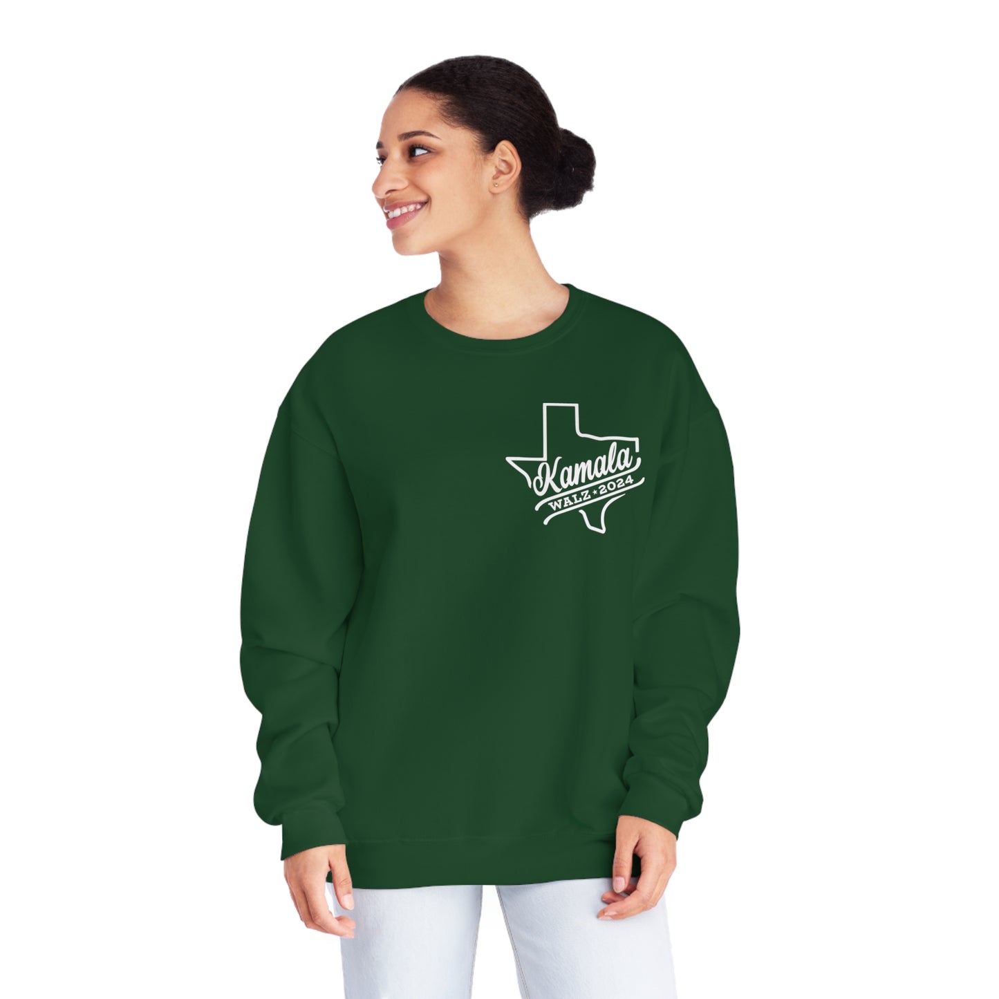 Kamala Across Texas/ Vote Like a Mother Unisex NuBlend® Crewneck Sweatshirt