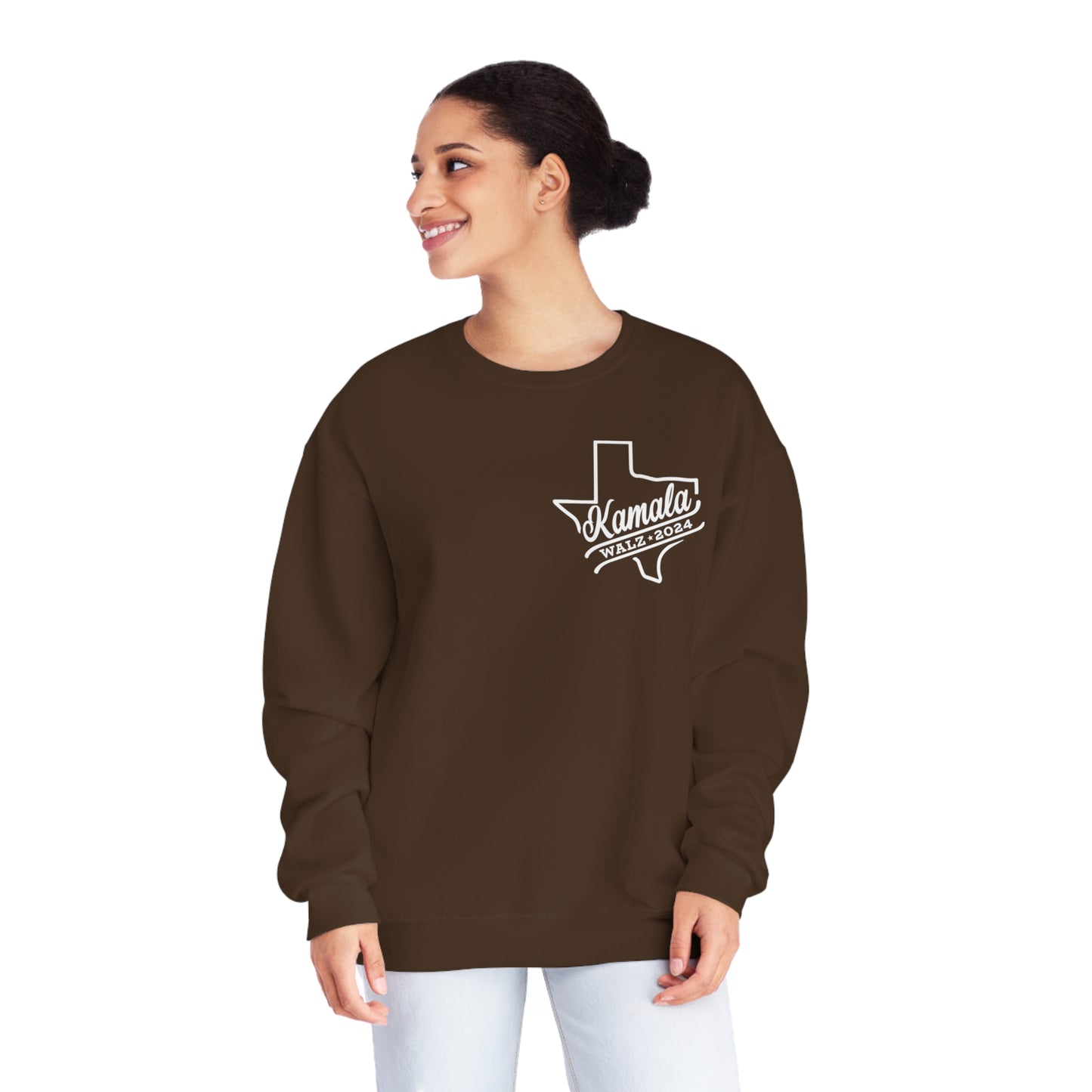 Kamala Across Texas/ Vote Like a Mother Unisex NuBlend® Crewneck Sweatshirt