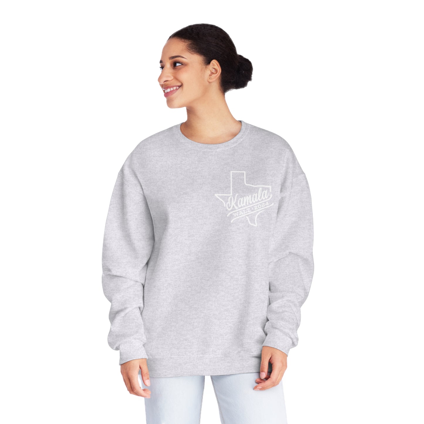 Kamala Across Texas/ Vote Like a Mother Unisex NuBlend® Crewneck Sweatshirt