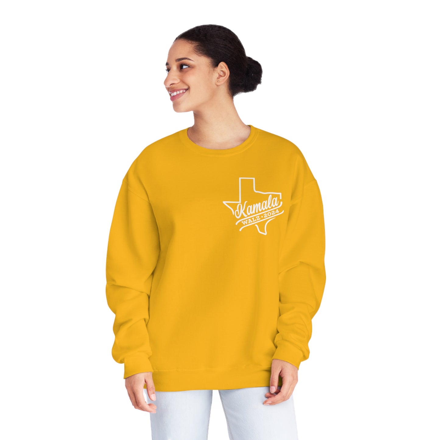 Kamala Across Texas/ Vote Like a Mother Unisex NuBlend® Crewneck Sweatshirt