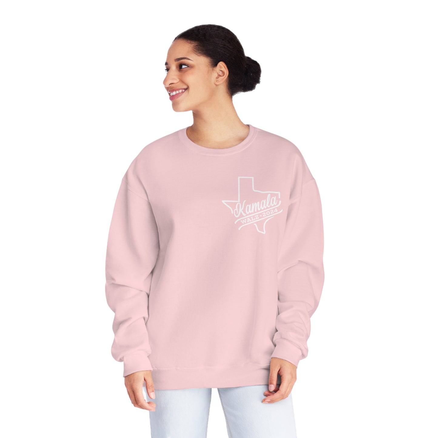 Kamala Across Texas/ Vote Like a Mother Unisex NuBlend® Crewneck Sweatshirt