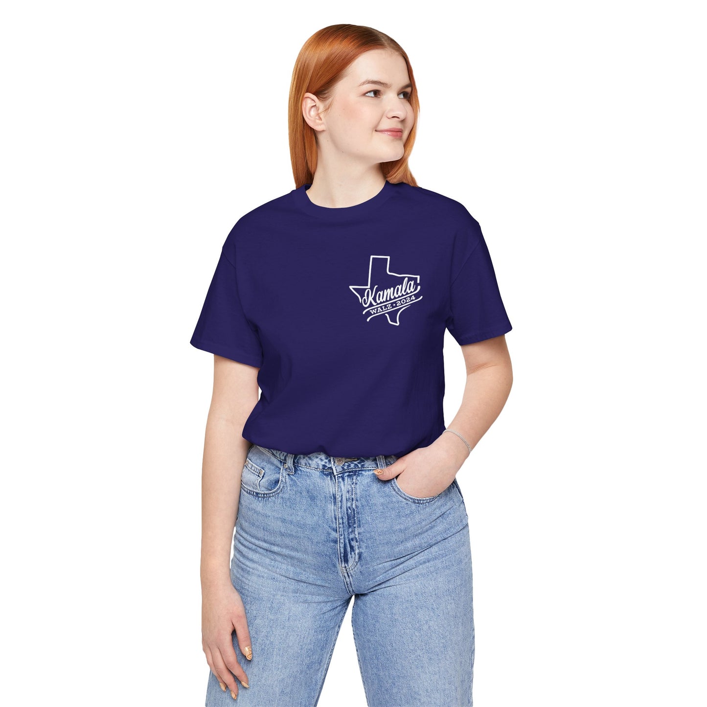 Kamala/ Harris Walz Across Texas Unisex Jersey Short Sleeve Tee