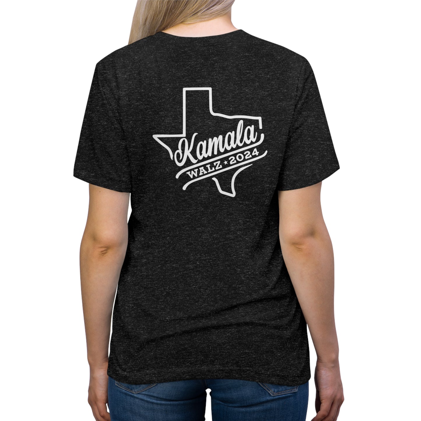 Vote Like a Mother Kamala Walz Across TX Unisex Triblend Tee