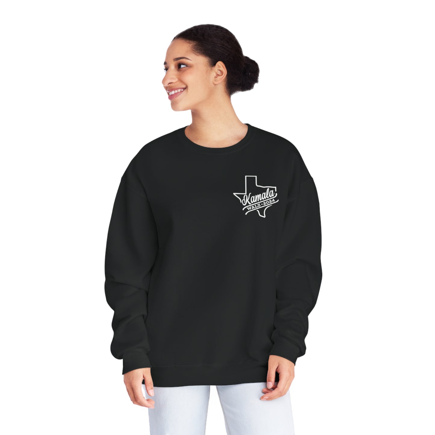 Kamala Walz Across Texas Unisex NuBlend® Crewneck Sweatshirt