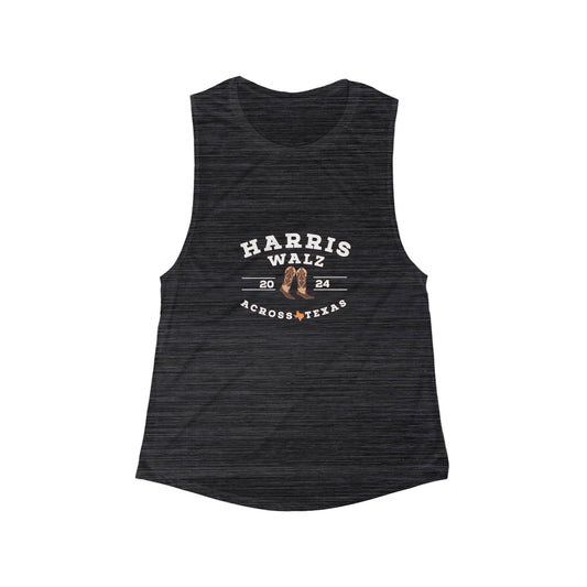 Harris Walz Across Texas Women's Flowy Scoop Muscle Tank