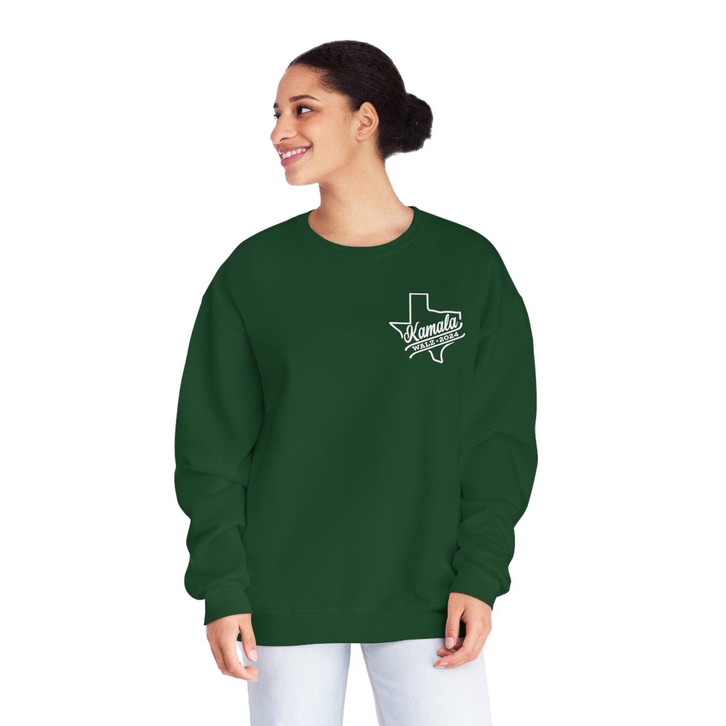 Kamala Walz Across Texas Unisex NuBlend® Crewneck Sweatshirt