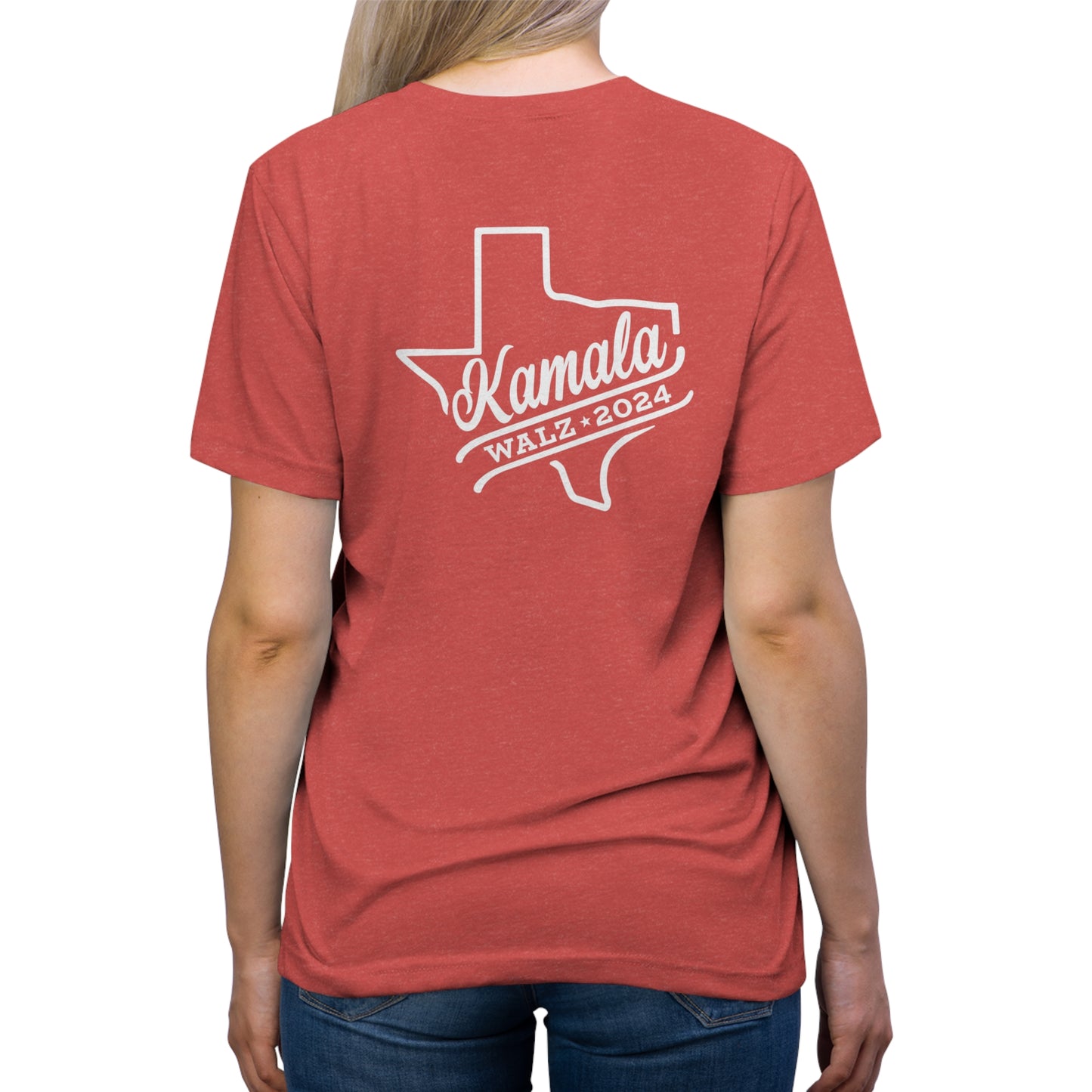 Vote Like a Mother Kamala Walz Across TX Unisex Triblend Tee